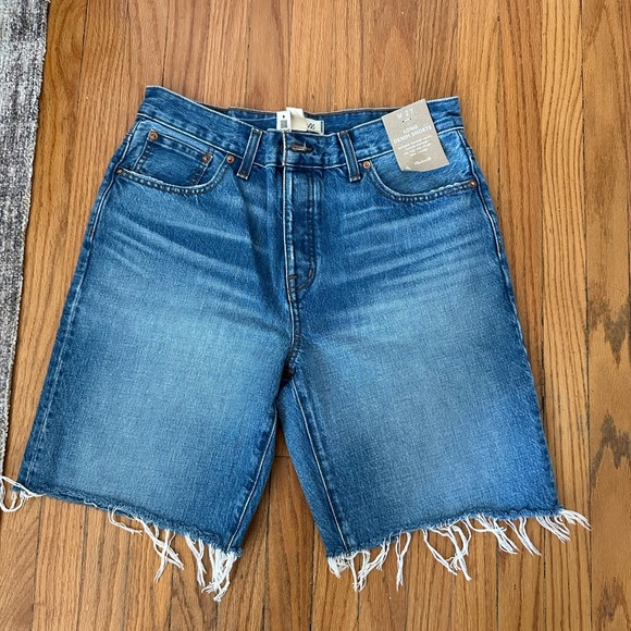 Madewell Pants - Madewell Classic Blue Denim Long Shorts